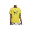 Nike T Shirts Men's Yellow Crew Neck Moderate Straight Fit CV2111-735