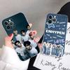 Korea E-Enhypenes Gesangsgruppe Für IPhone 11 12 13 14 15 16 17 Pro Max Plus 13 Mini Silikon Weich Transparent Rückseite
