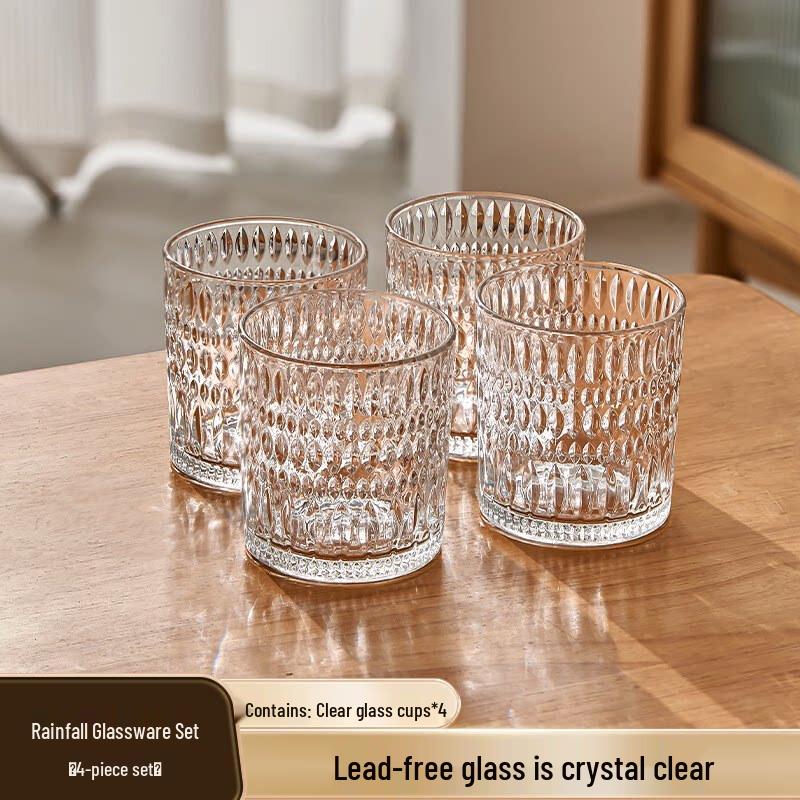 Star Embossed Heat-Resistant Glassware Set