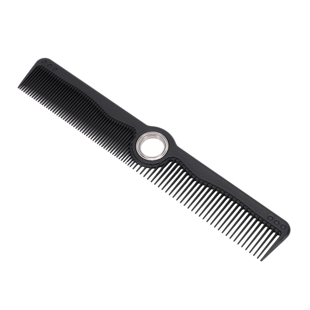 Schwarzer Friseurkamm mit zentral drehbarem Styling-Schneidekamm für Männer Frauen