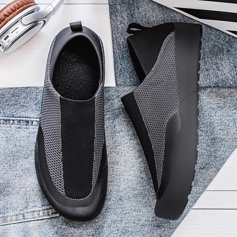 Mode Neue Sommer Mesh Herrenschuhe Mode Grün Slipper Freizeitschuhe für Herren Bequeme Flache Loafer Herren Atmungsaktive Laufschuhe Fahrschuhe