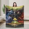 Elden Ring Flannel Blanket  Warm Soft Throw Blanket For Bedroom Travel Office Print Bedspread Sofa Bed Cover