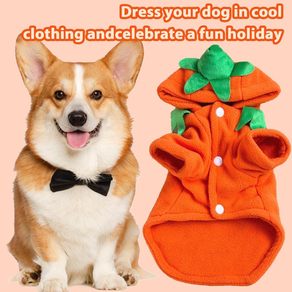 Kostüme für Hunde, Halloween-Kostüm für Hunde klein, Haustier-Cosplay-Kleid, Welpen warme Outfits Fleece-Kapuzenpullover