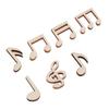 100pcs Unfinished Wood Musical Note Wood Pieces Mixed Decorative Wood Pieces Wooden Music Note Easy Painting