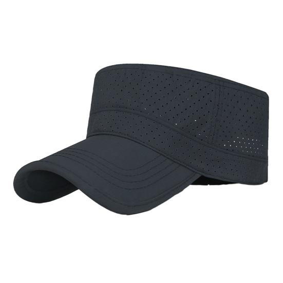 Summer Sun Hat, Flat Top Outdoor Sun Protection Hat, Quick-Drying Breathable Mesh Baseball Hat for Running Hiking Biking Fishing