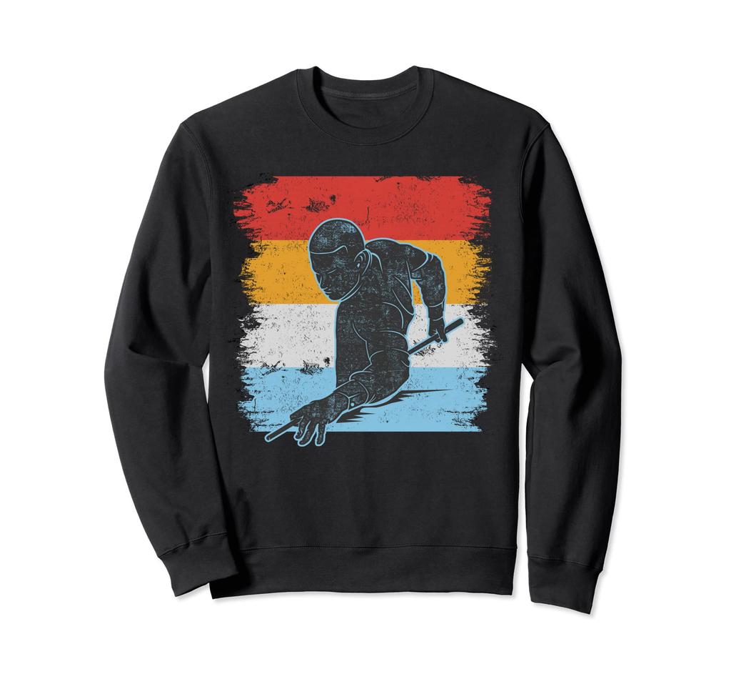 Retro Graphic Billiards Snooker Pool Cue 8 Ball Chalk Trainer