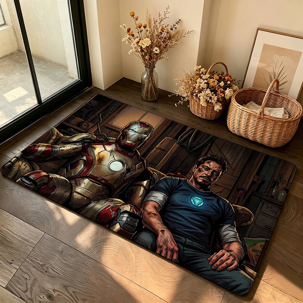Cool I-Iron Man-S Carpet Bathroom Anti-slip Mat Door Mat Home Decoration Mat Entrance Door Mat Scratch-resistant Door Mat