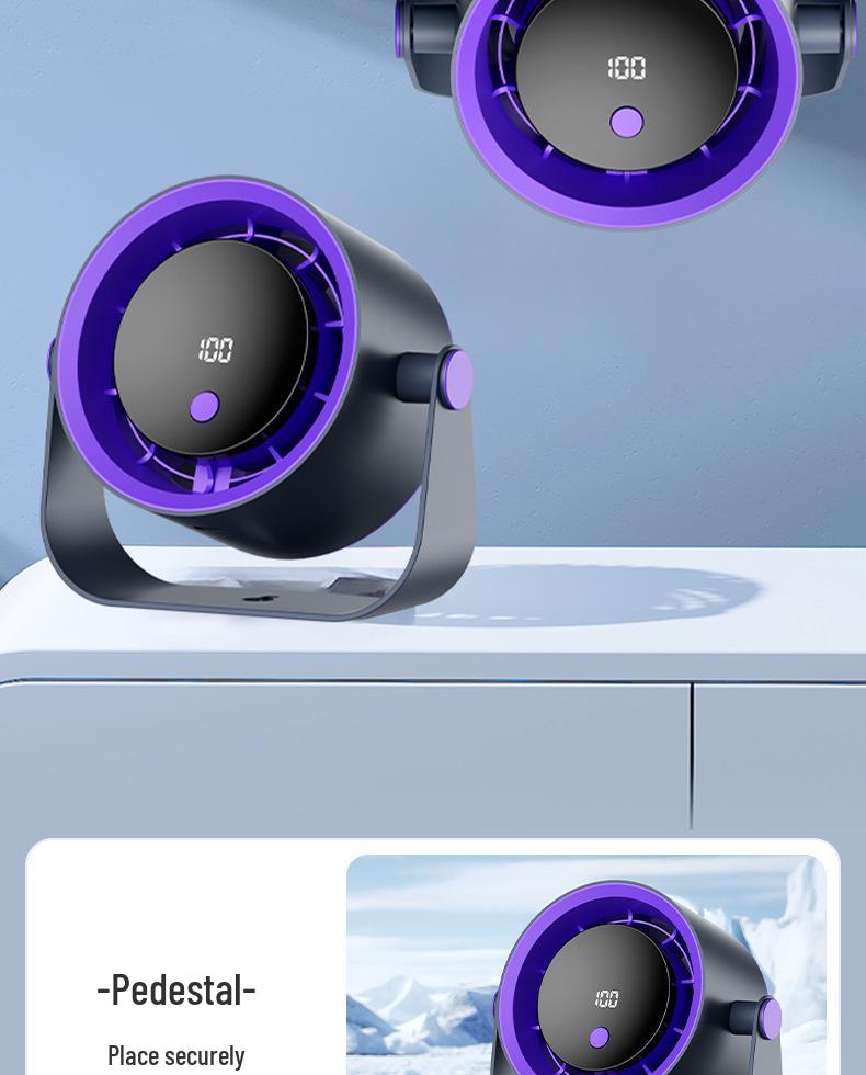 Smart High-Speed Portable Desktop and Hanging Fan with Digital Display
