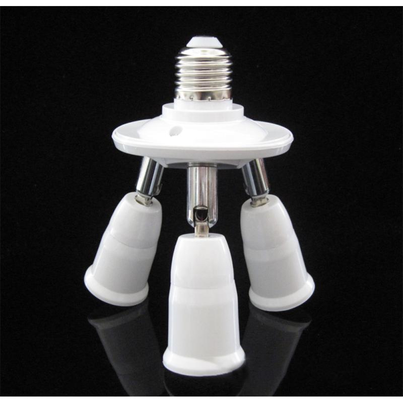 E27 Base Socket Splitter LED Light Lamp Bulb Adapter Holder Converter Socket