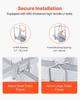 Boat Trailer Guide, 0.7M Adjustable Design Short Bunk Guide-Ons, 2PCS Rustproof Galvanized Steel Trailer Guide Poles, Heavy Duty Roller Guide Design,