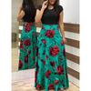 JPNTKY Fashion Summer Spring O-Neck Casual Dresses