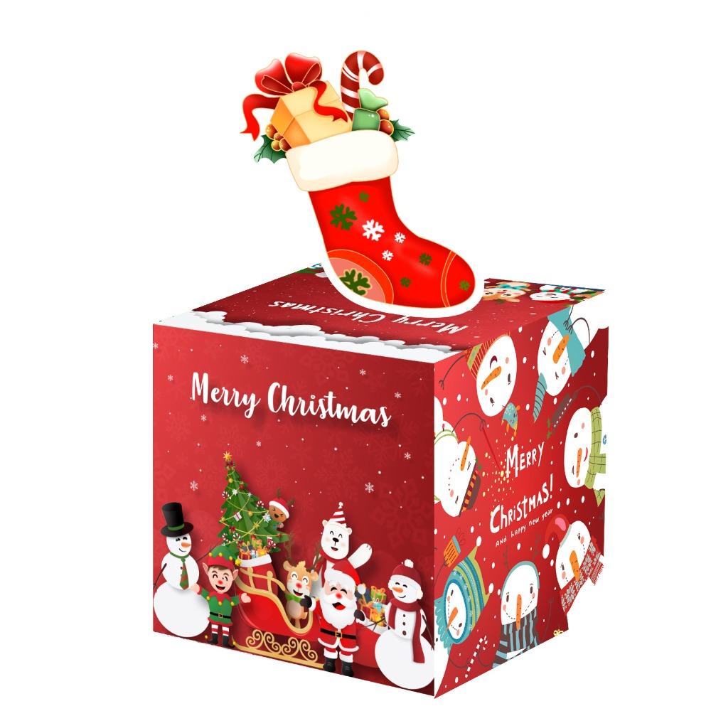 Money Roll Pull Out Christmas Money Box Christmas Stockings Design Cash Gift Box  New Year