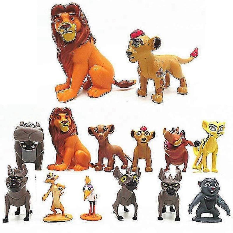 12 pezzi/set Giocattoli La Guardia del Re Leone, Action Figure Re Leone, Set Giocattoli Personaggi Animali Decorazione Scrivania Casa