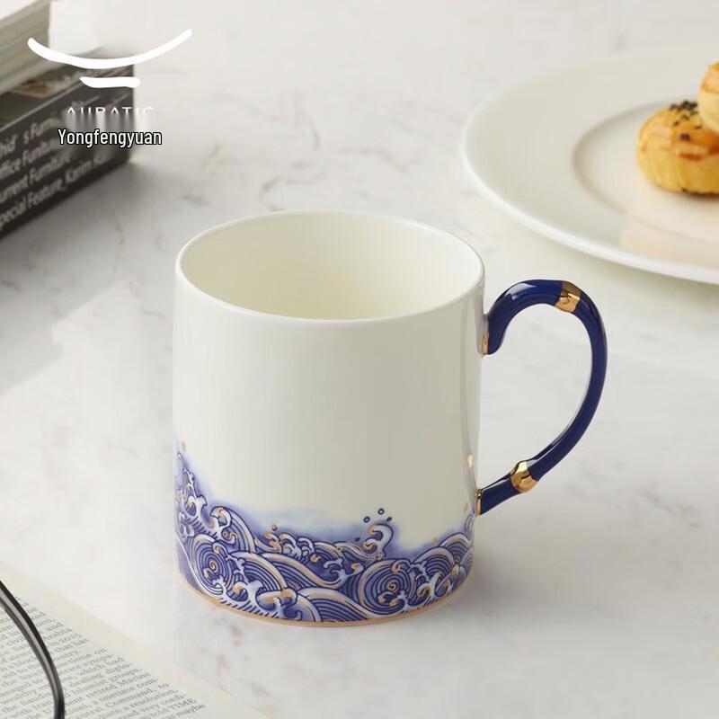Auratic Mr. Porcelain 'Pearl On the Sea' Ceramic Mug