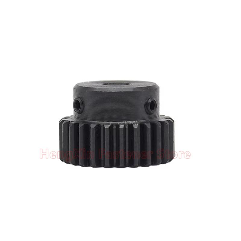1pcs 18T-27T 1.25M Step Spur Gear 1.25 Mod 18/19/20/21/22/23/24/25/26/27 Teeth 45# Steel Motor Gear Cylindrical Gear Bore 4-17mm