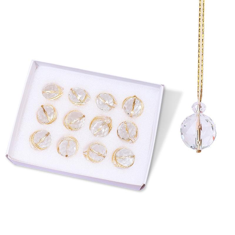 Christmas Ornaments Glass Symphony Crystal Pendant Diy Christmas Tree Decoration Pendant Decorative Ball Glazed Beads