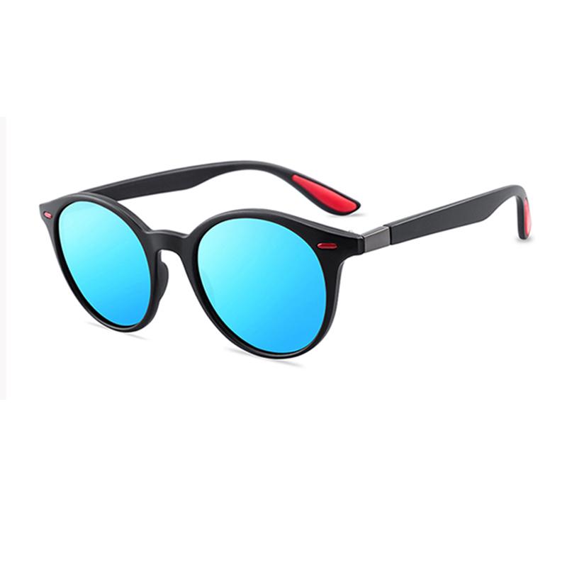 Buy Mens Classic Round Frame Sunglasses Small Oval Frame Polarized Outdoor Driving Eyewear Gafas