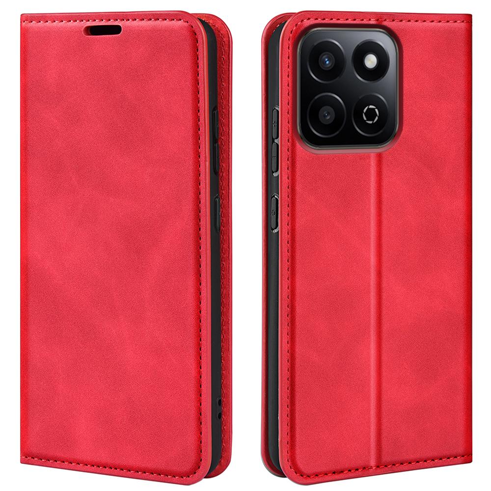 For Honor 200 Smart 5G/X7c 4G Case Skin-Touch Leather Wallet Phone Cover