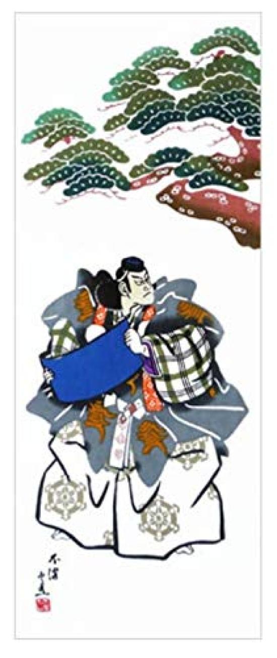 

Todaya Shoten Тэнугуи Кандзинчо 322 Насиэн-дзомэ (полотенце для рук)