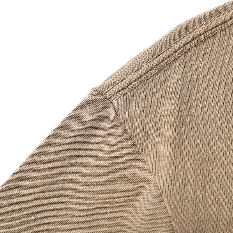 Hengyuanxiang Men's Pure Cotton Long Sleeve T-Shirt