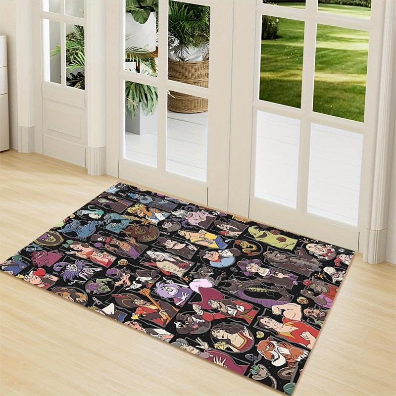 Dark Fantasy Characters Carpet Rug Soft Washable Antislip Home Living Room Sofa Mats Personalized Christmas Rug