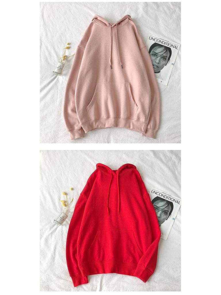 Męska jesienno-zimowa bluza z kapturem z polaru - Trend z Hongkongu, luźny krój, styl streetwear