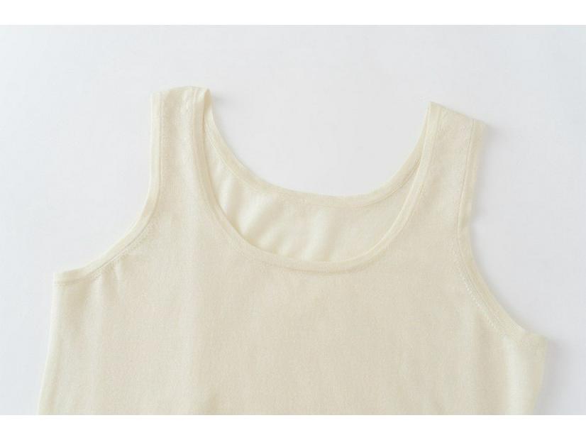 Women's 100% Pure Cashmere Round Neck Knitted Vest - Close-Fitting & Comfortable