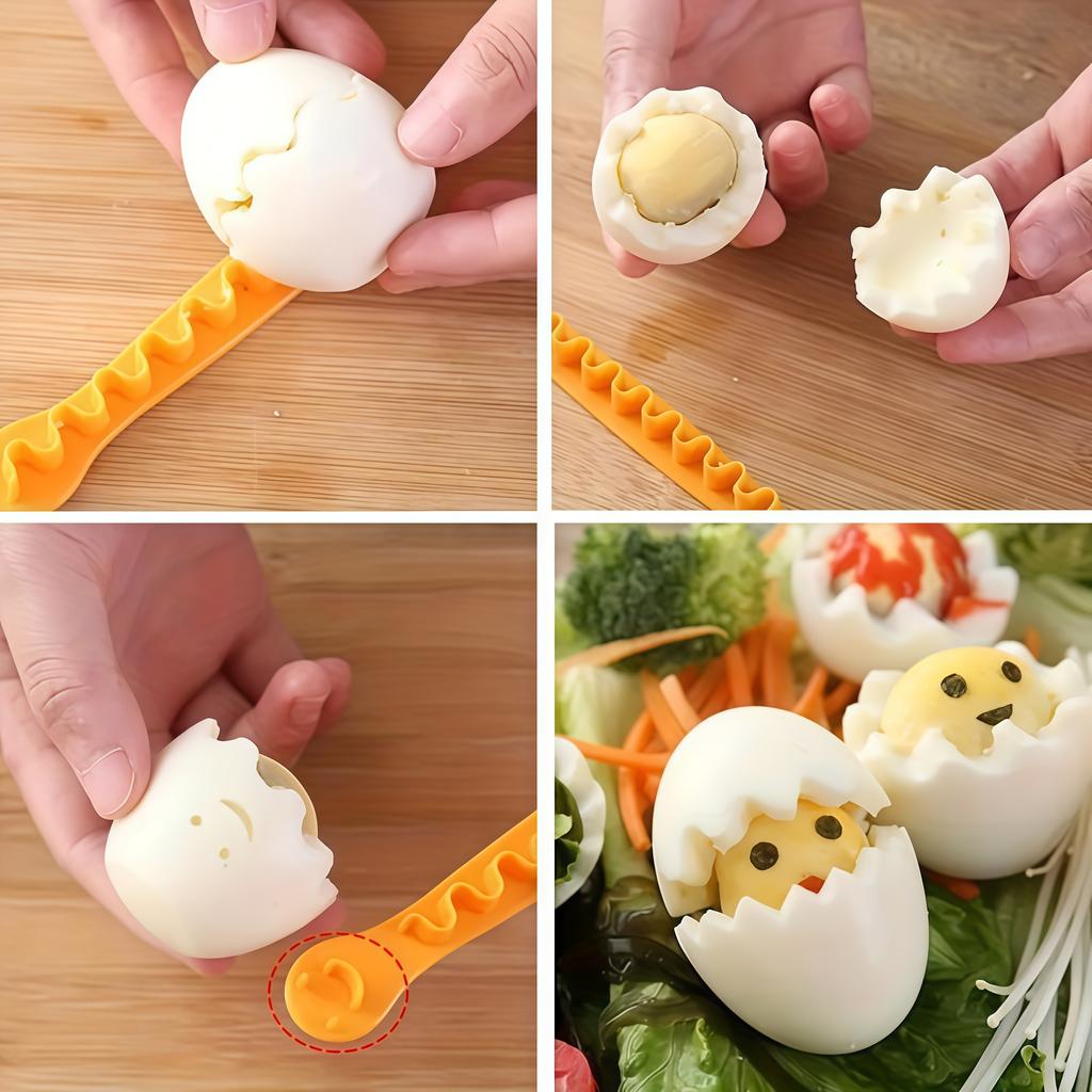 Creative Scalloped Flower Egg Slicer, Multi-Purpose DIY Kitchen Camping Cutter, Perfect Gift for Mother