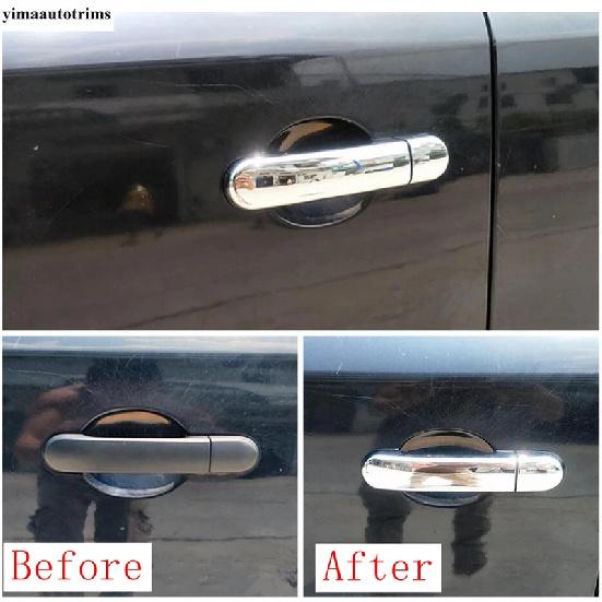 Car Door Handle Cover Trim ABS Chrome Accessories For Nissan March Micra K12 Grand Livina L10 Note Versa Tiida C11 Latio Cube