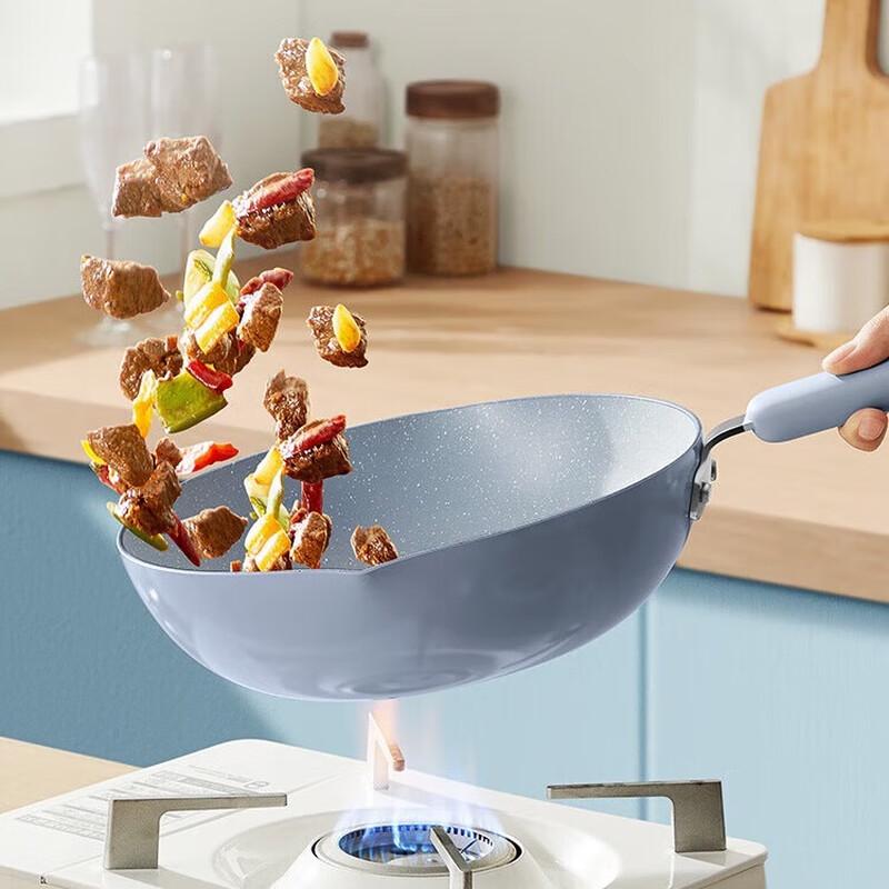 

COOKER KING 28cm Glacier Blue Non-stick Wok