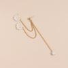 Sexy Spice Girls ins Wind U-shaped Ear Clips Ear Needles Personalized Creative Connected Pearl Ear Buckles