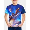 Summer Children's 3D Printed Crew Neck T-Shirt Fashion Versatile Trend Breathable Casual