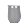 Custom 12oz Stainless Steel Double Layer Eggshell Insulated Vacuum Thermos Coffee Cup Outdoor Mini Egg Shaped Cup Mug with Lid
