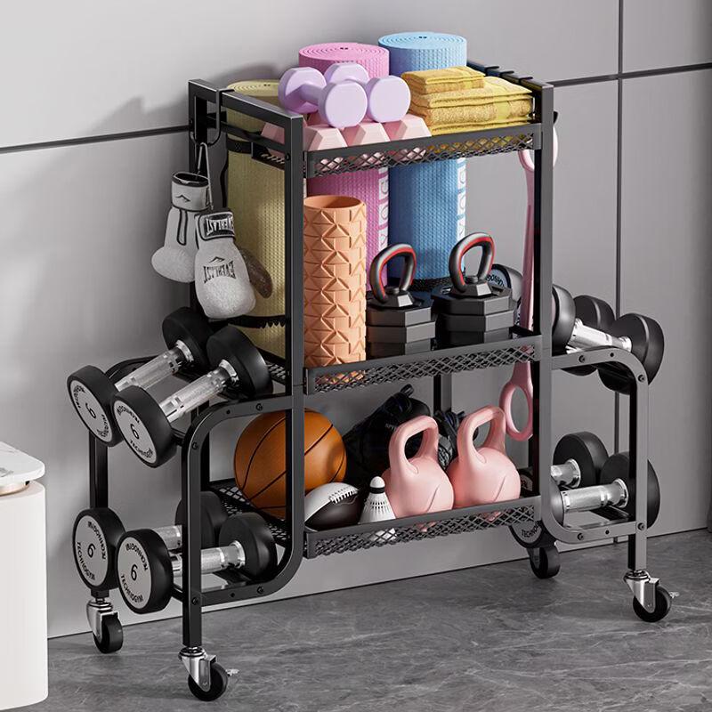 Multi-functional Fitness Equipment Storage Rack
