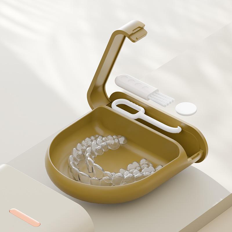 1PC Braces Storage Box Portable Dentures Adult Orthodontics Orthodontics Orthodontics Box Storage Braces Retainer Box