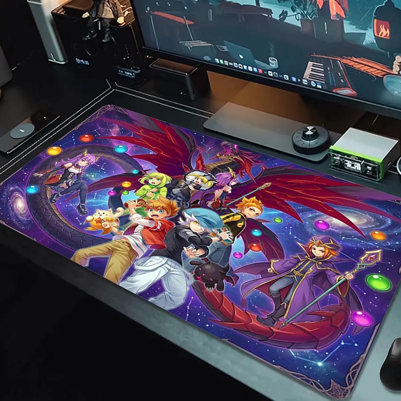 Puzzle & Dragons Color Mouse Pad Large Gaming Table Cushion Non-slip Laptop Tablet Big Mousepad XXL Mat Mini PC Playmat With Lock Edge