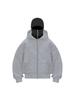 High-Weight Double Hooded Iron Zipper Sweatshirt - Youth Solid Color for Autumn/Winter 