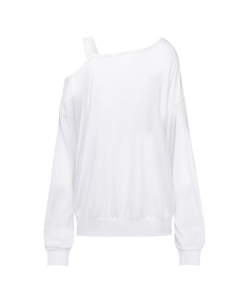 Leijeumiya Baby Glass Sheer Pullover [White]