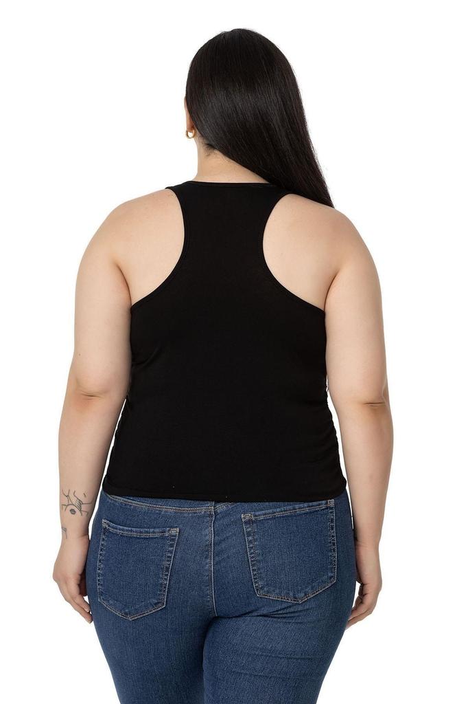 Women's Style Big Size Body Plus Size Halter Neck Mink Body With Draped Front And Sides