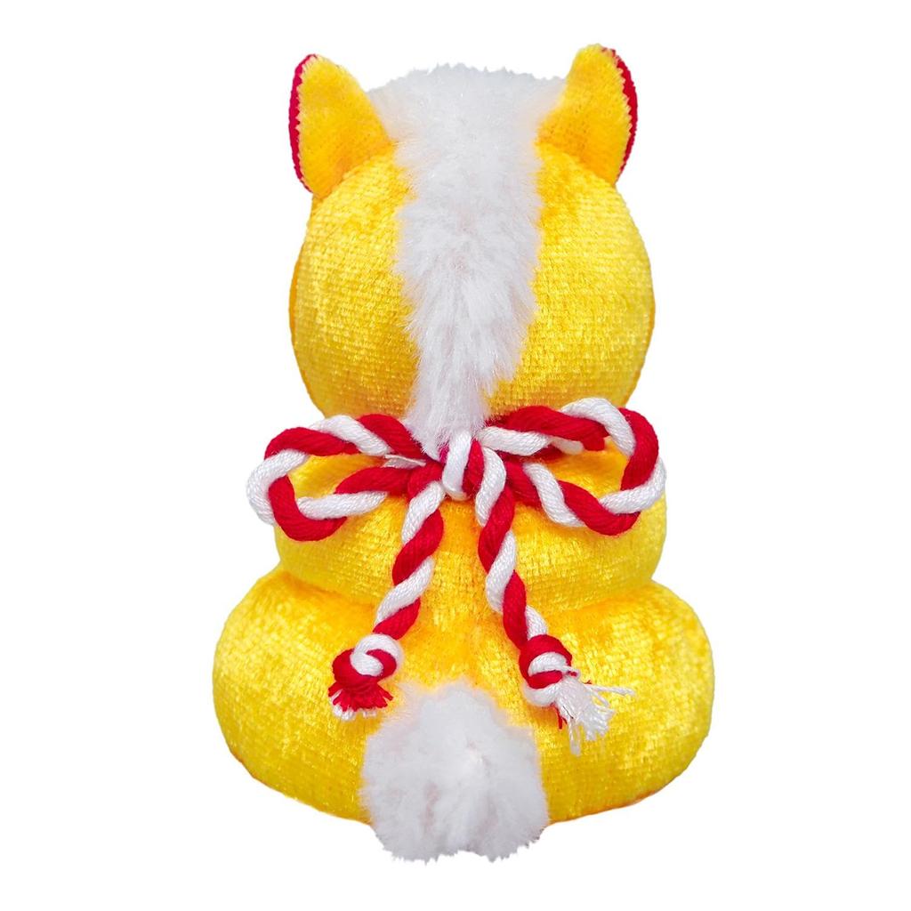 Sanei Boeki 2026 Dierenriem Paard Mochi (Goud) Pluche Speelgoed, B7 x D6,5 x H10cm