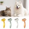Pet Detangling Comb, Deshedding Tool with Curved Stainless Steel Teeth, Gentle Grooming And Dematting Brush for Long Hair Dogs Cats