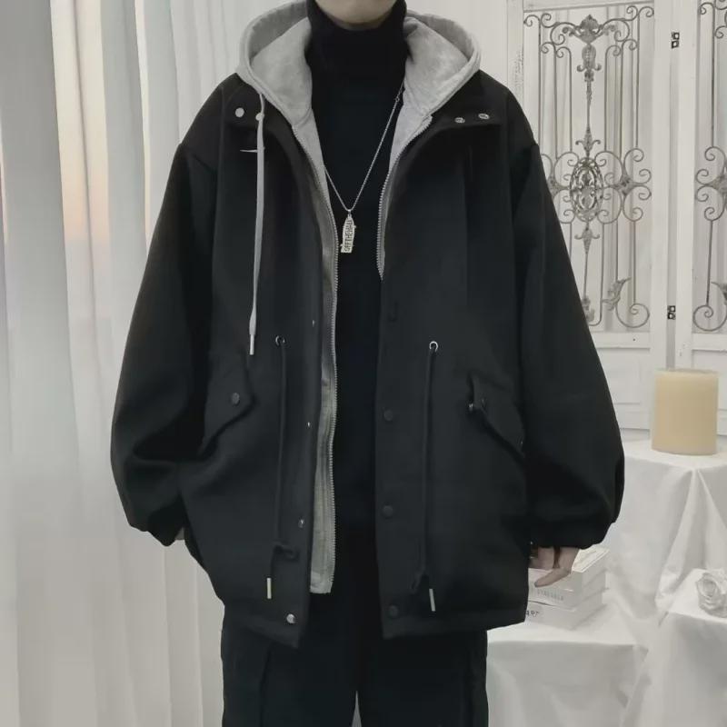 2024 Boys' Winter Cotton-Padded Jacket: Warm, Thick, Simple Hong Kong Style