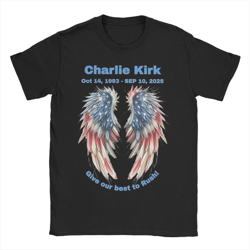 Legends Never Die Charlie Kirk Signature Funny Pure Cotton Tee Shirt Short Sleeve T Shirts Clothes Printed Unisex