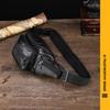 Leather Zipper Closure Waist Bag Men's Outdoor Waterproof Pocket Pouch Fanny Shoulder Bags Purse Travel Riding