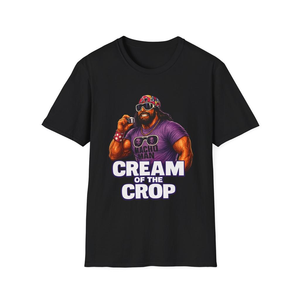 Macho Man Cream of the Crop T-Shirt, Vintage Wrestler Tee, Gift for Wrestling