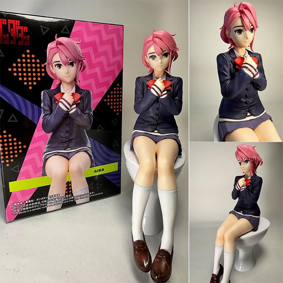Latest Anime Dandadan Ayase Momo Shiratori Aira Sitting posture Anime Model Model PVC Set Decor Figure Toys Action Figures