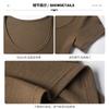 Modal low u-neck threaded front shoulder short-sleeved women's t-shirt summer women's clothing high-end Korean Spice Girl bottoming slim top