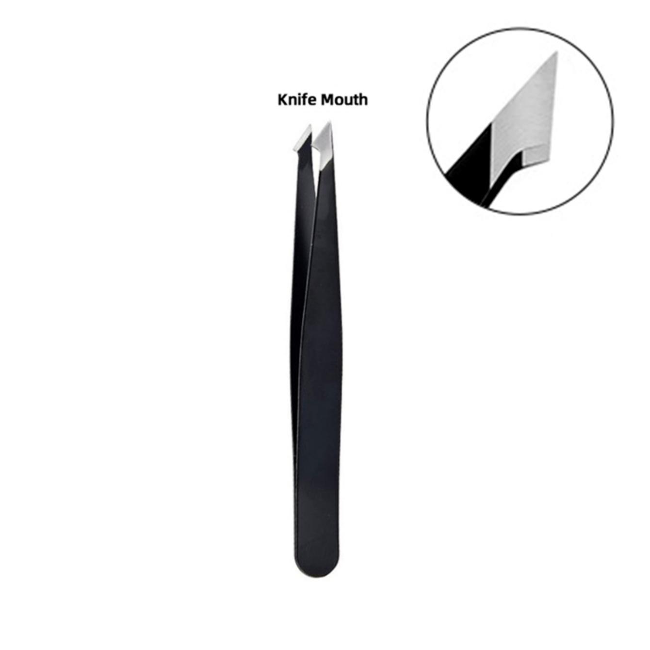 

1/4pcs Stainless Steel Tweezers Kit Eyebrow Eyelash Tweezers with Storage Bag Hair Removal Tweezers for Beauty Salon&Home Use