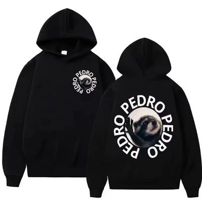 Autumn and Winter 2025 NEW Men's Hoodie Streetwear Pedro Mapache Fun Printed MemeY2k Casual Streetwear Hoodie Men Clothing