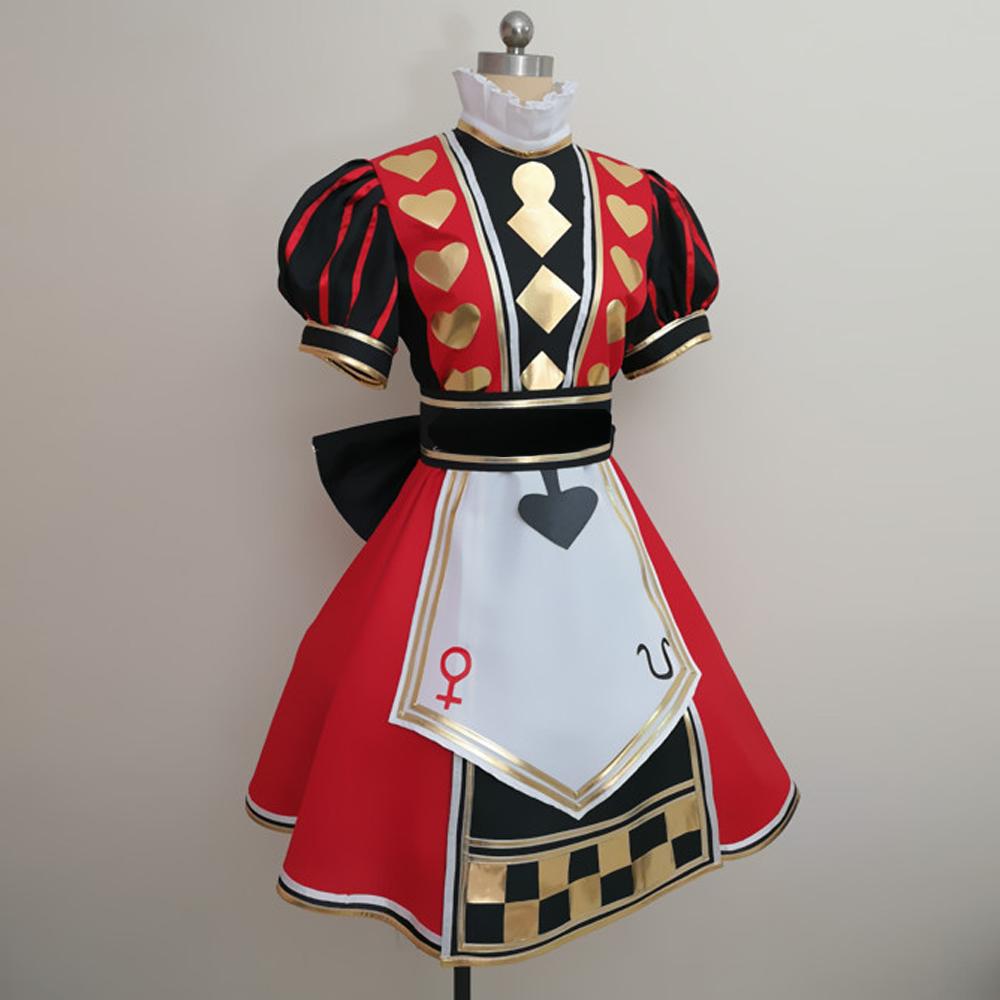 Anime Alice: Madness Returns Cosplay Costume Updated Version Royal/Playing Cards Uniform Dress Outfit Party Role Play Clothing